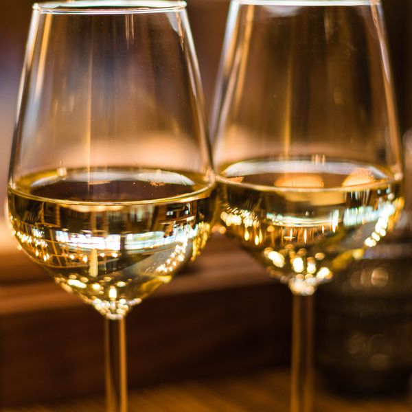 Crisp white wine